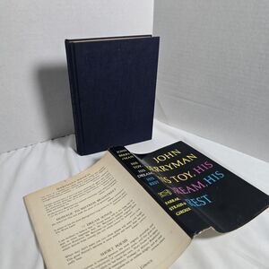 His Toy, His Dream, His Rest HC w/ DJ John Berryman 1969 Poetry 4th Printing